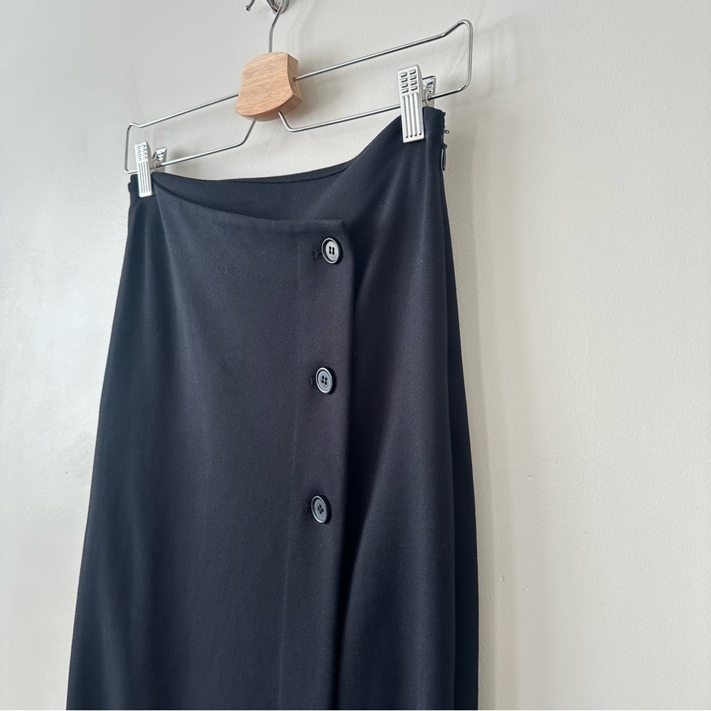 Aritzia-Babaton “Billy” Asymmetrical Button Front Midi Skirt (Size:4) - Picture 6 of 11